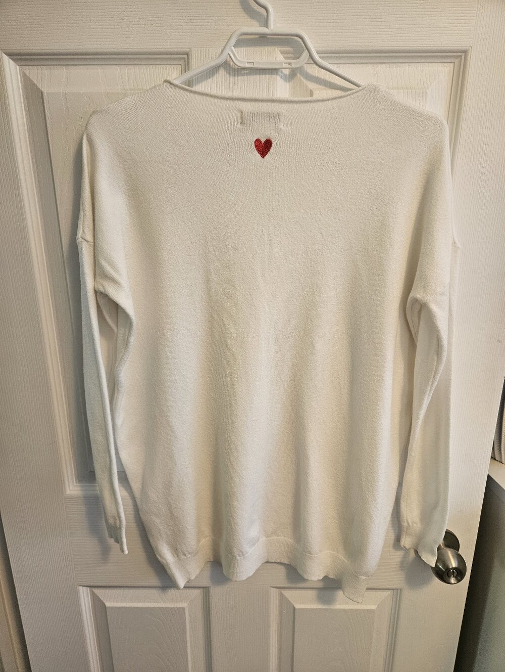Molly Bracken White Crew & Scoop Neck Sweater - Picture 3 of 4